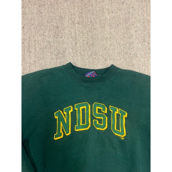 Vintage North Dakota State University Sweatshirt Mens XL Green 1990s - Picture 2 of 11
